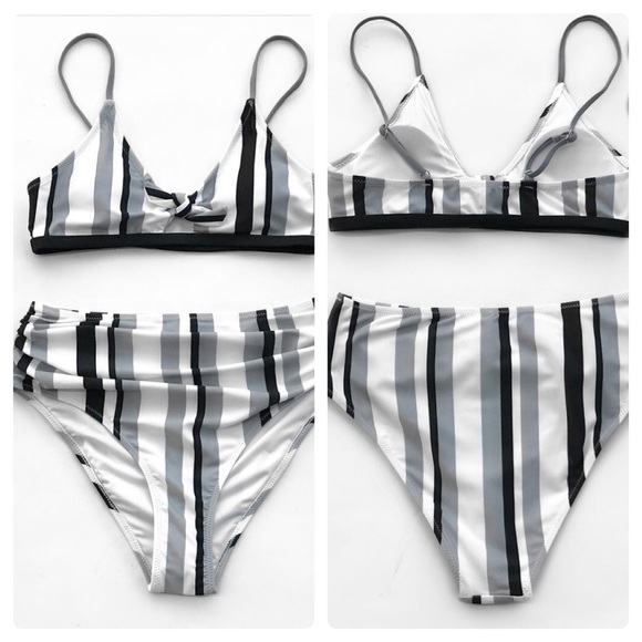 quiet summer tricolor bikini